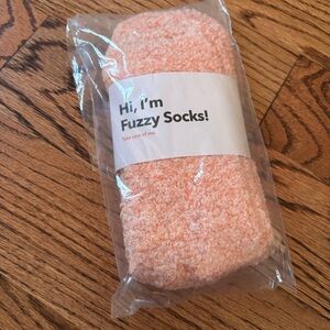 Coral Orange Casual Fuzzy Socks for Cozy Comfort Shapermint Free with Purchase
